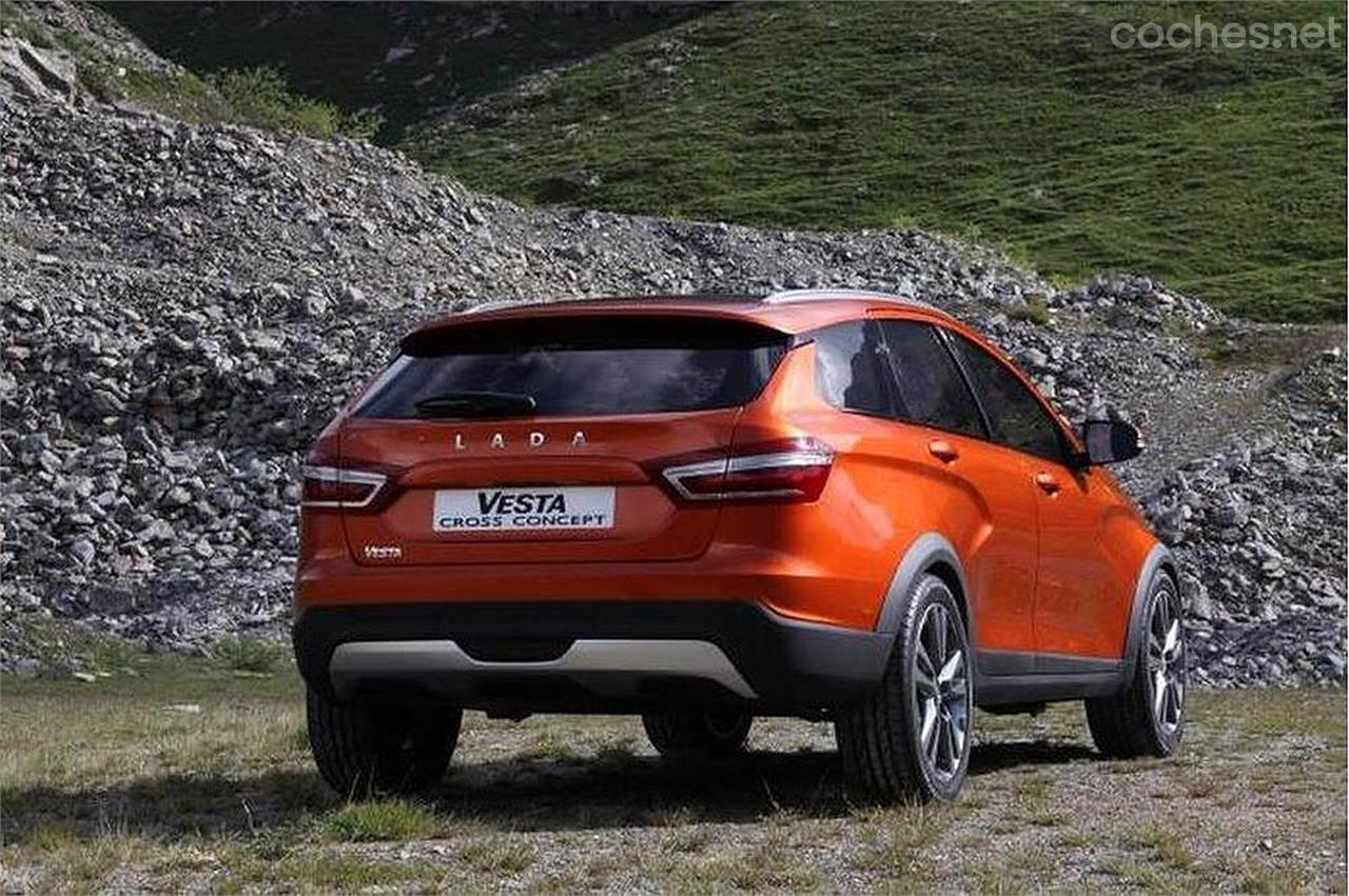 Lada Vesta Cross Concept presentado en el Salón de Moscú de Offroad 2015.