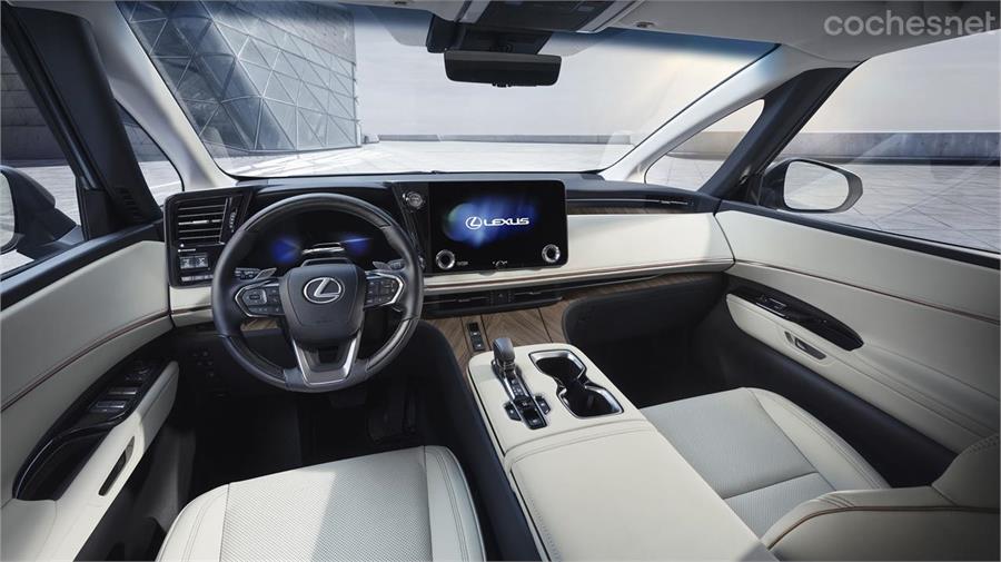 Gran espacio, lujo y calidad en el habitáculo del LM. Es el primer modelo de Lexus que estrena un nuevo cuadro de instrumentos digital de 12,3 pulgadas.