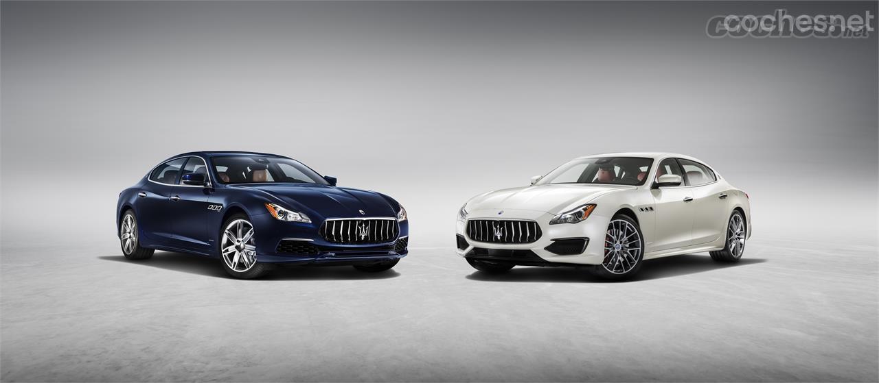 Dos nuevas versiones se añaden a la gama Quattroporte: la GranSport (izquierda) y la GranLusso (derecha).