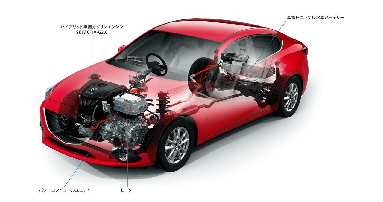 Los actuales motores Skyactiv-G se utilizan para acompañar sistemas híbridos como el del Mazda6 que se vende en Japón. 