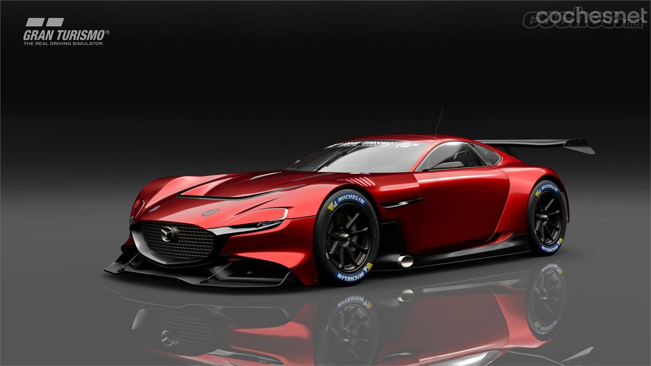 El Mazda RX-Vision GT3 Concept es un coche de carreras con motor rotativo, diseñado para el videojuego Gran Turismo Sport en colaboración con su desarrollador Polyphony Digital.