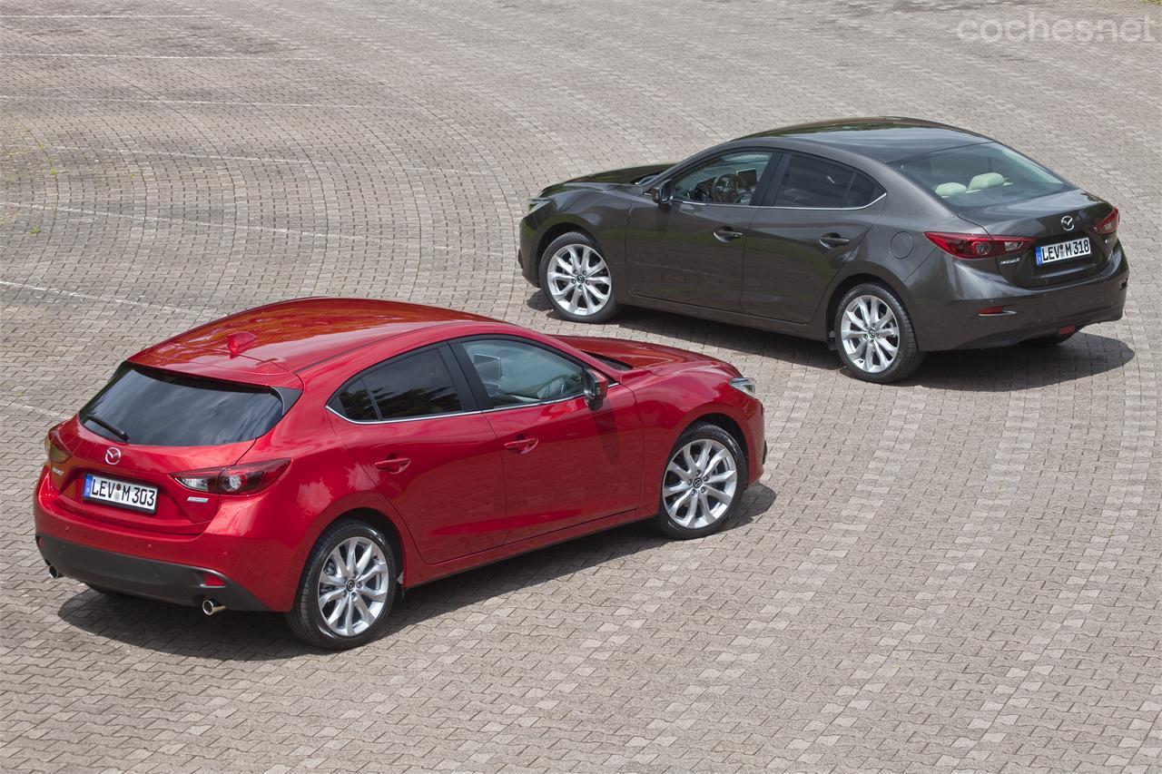 Esta nueva generación del Mazda3 llegará a España en el último trimestre de este año, en carrocería hatchback y sedán. 