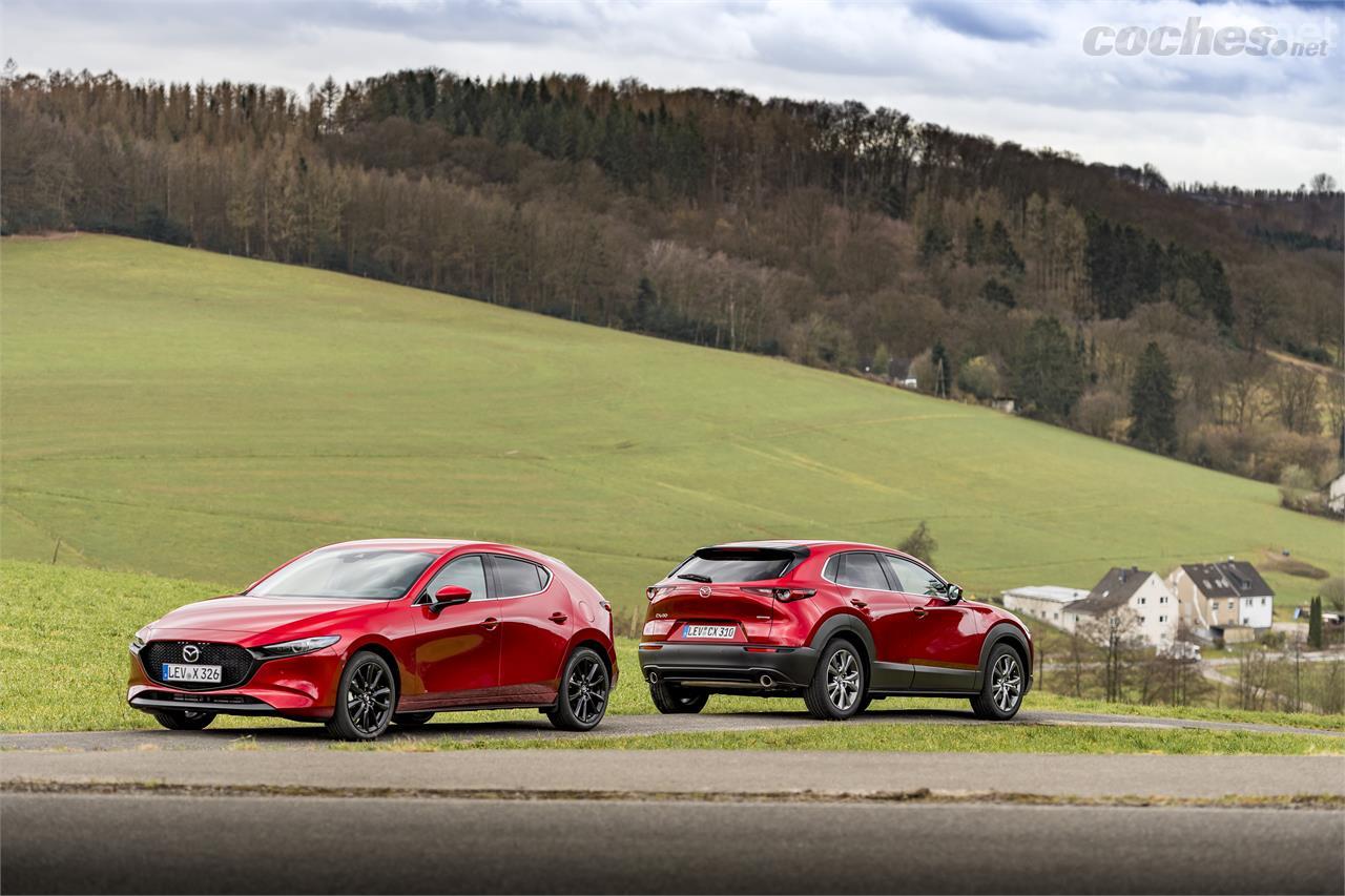 Los Mazda3 y Mazda CX-30 e-Skyactiv X cuentan con la etiqueta eco de la DGT.