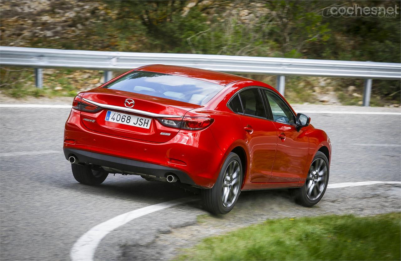 El Mazda 6 es el primer modelo de la marca que incorpora el sistema G-Vectoring que le ayuda a ser más eficaz en curva.