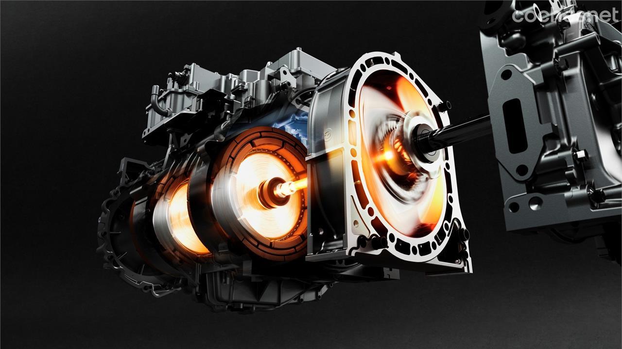 MAZDA MX30 - Se recupera el motor rotativo que, en esta ocasión, actúa de generador para alimentar a la batería.
