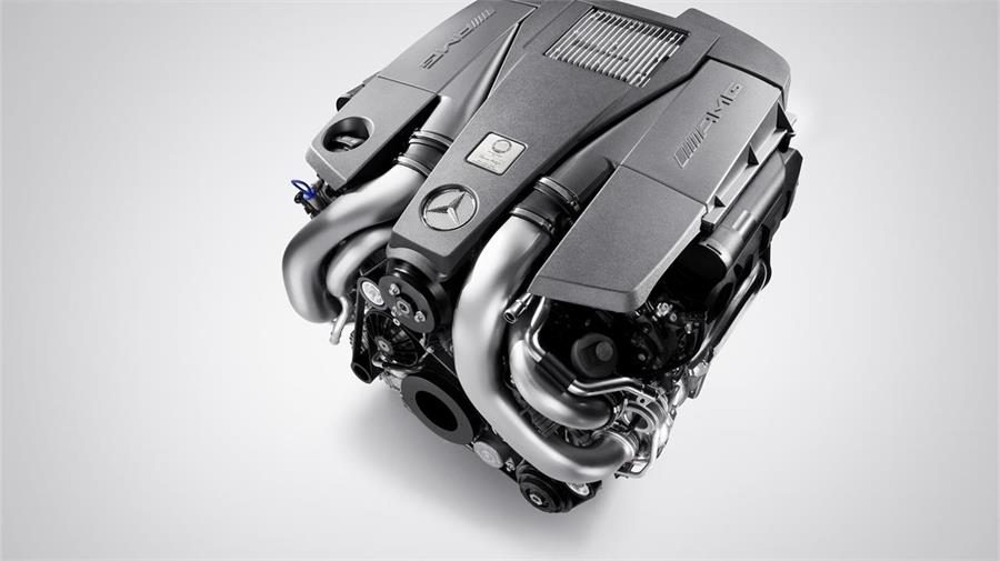 El motor M157 es un V8 Biturbo de 5,5 litros que rinde entre 525 y 585 CV y posiblemente sea el mejor candidato para animar al nuevo Mercedes-AMG GT.