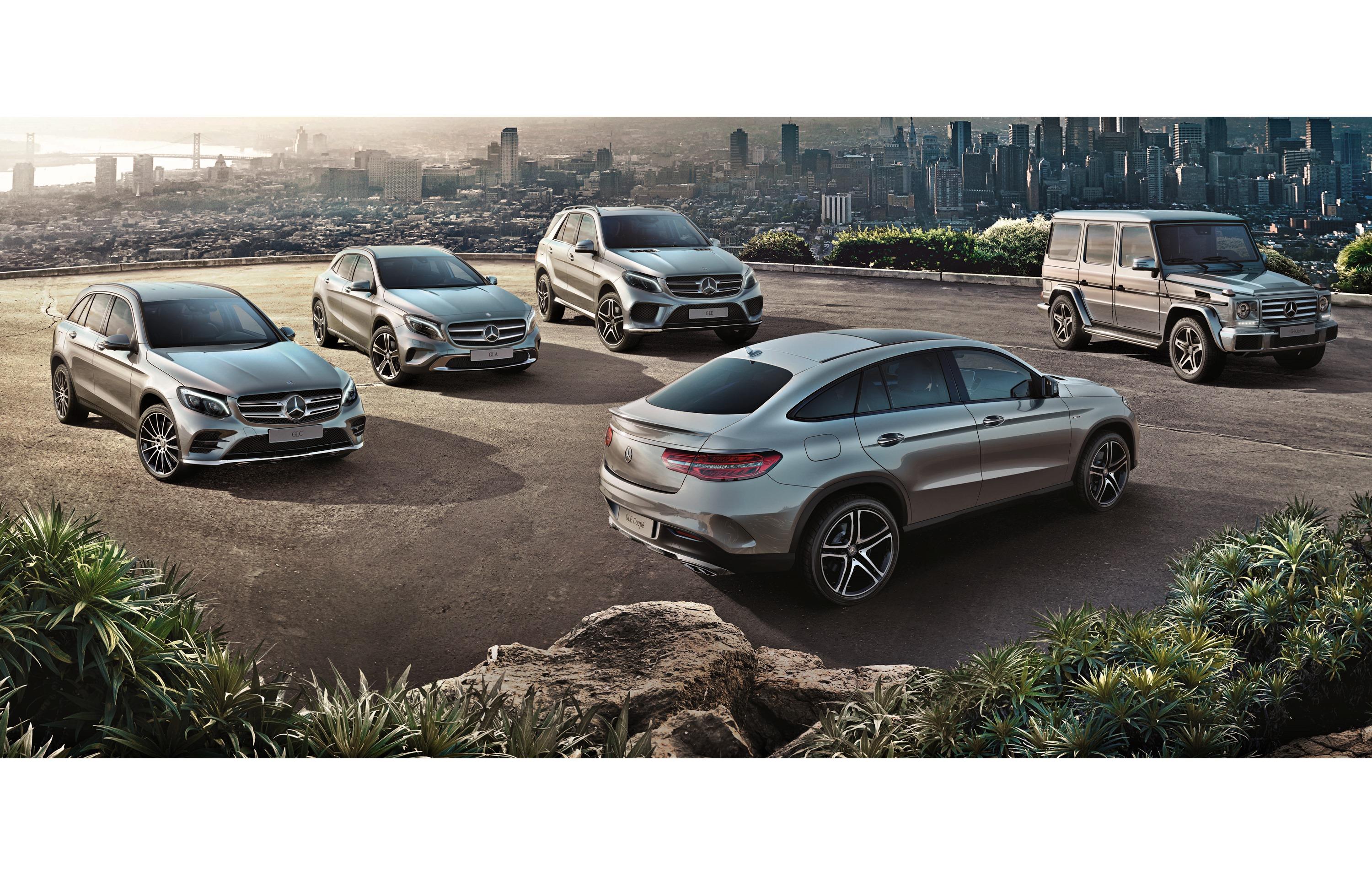 En esta "foto de familia" sólo falta el GLS, modelo 7 plazas evolucionado a partir del GL.