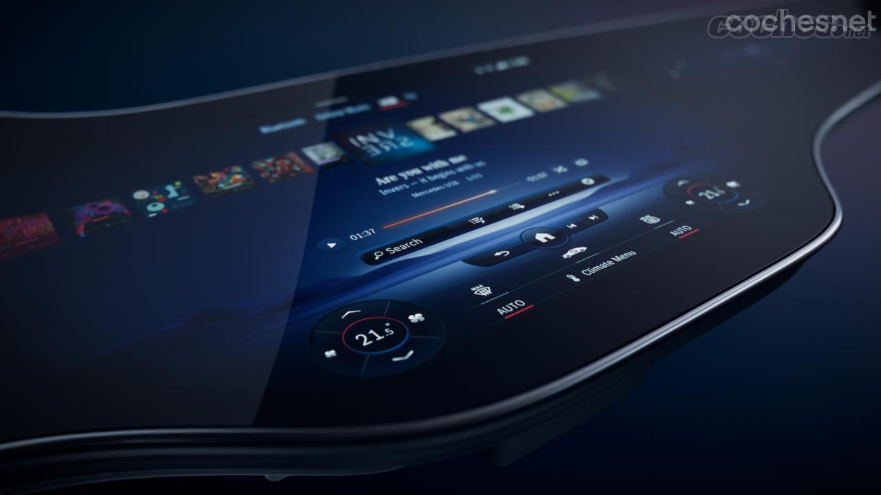 El Mercedes-Benz EQS estrenará la pantalla Hyperscreen