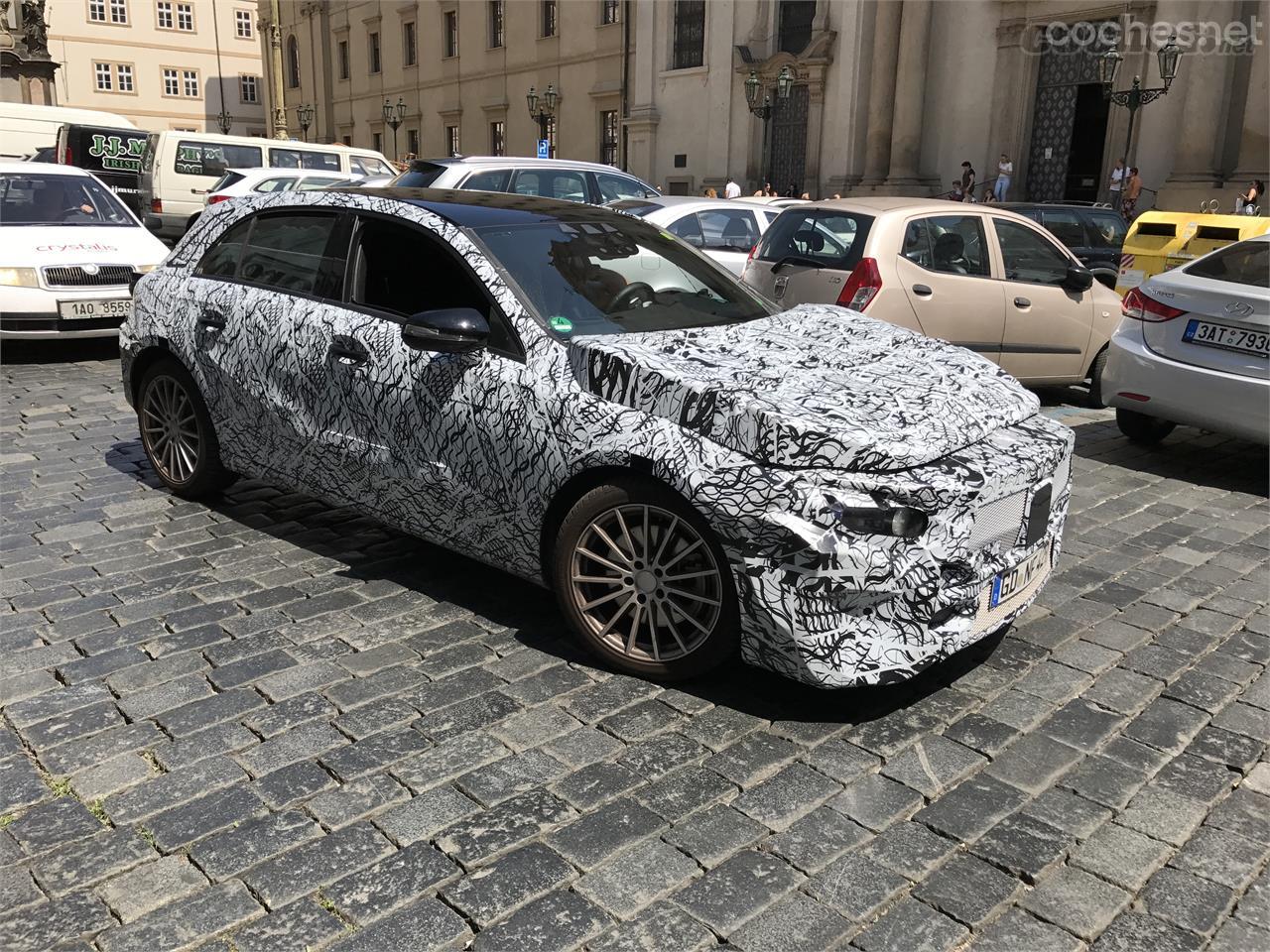 Mercedes-Benz Clase A cazado en Praga