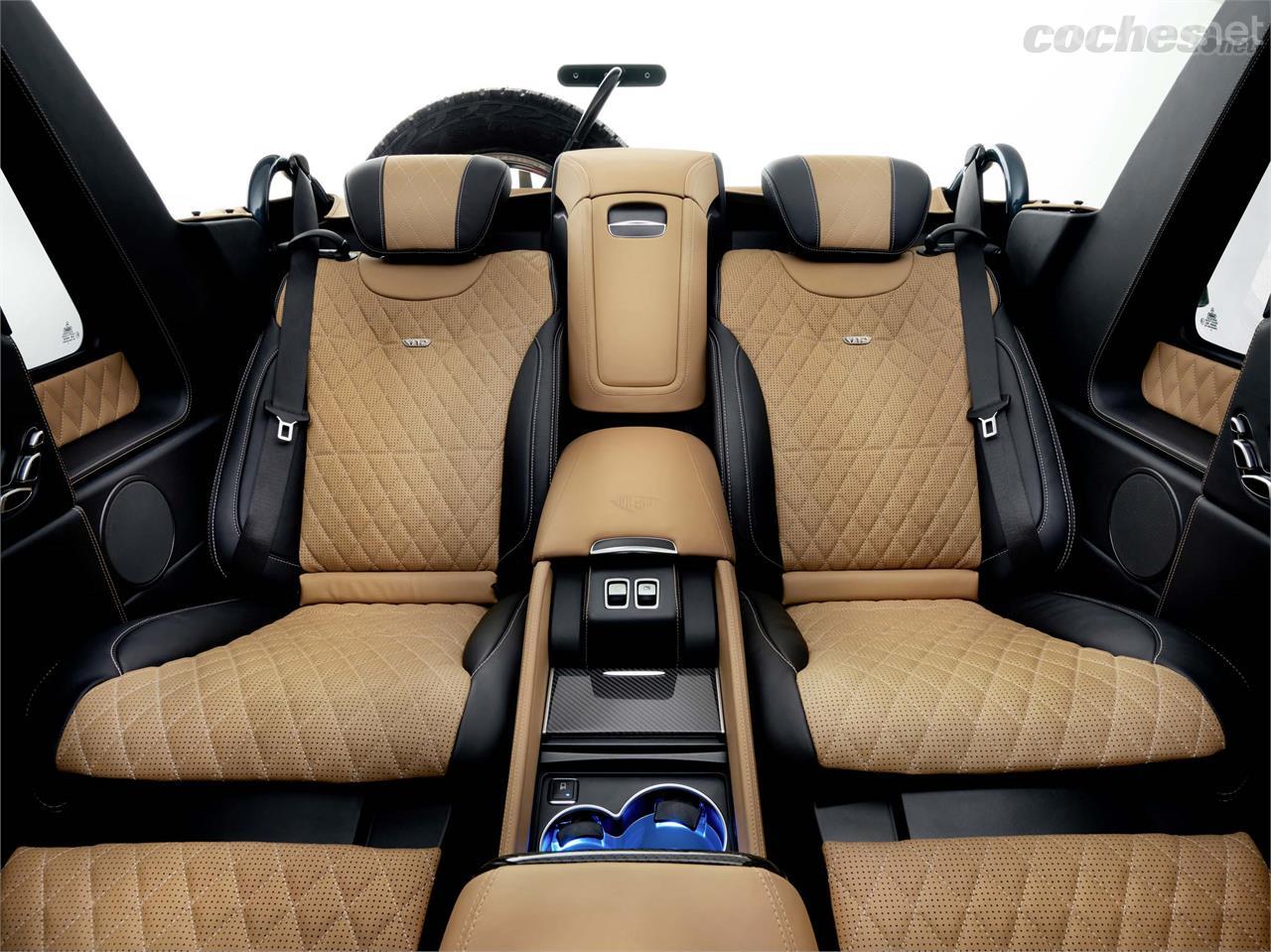 Los colosales asientos traseros son los que encontramos en la segunda fila del Mercedes-Maybach Clase S.