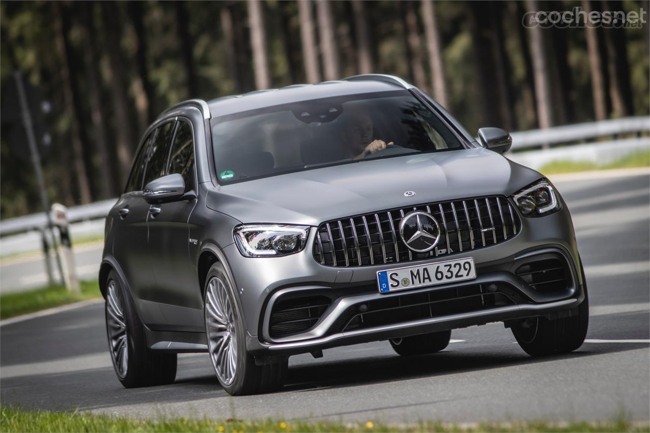 Puede que el Mercedes-AMG GLC 63 S sea un SUV, pero es un SUV de 510 CV con sonido de V8 y un chasis preparado para la acción.  