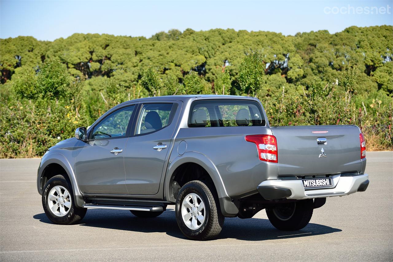 Como todo buen pick-up, el Mitsubishi L200 da impresión de robustez y durabilidad.