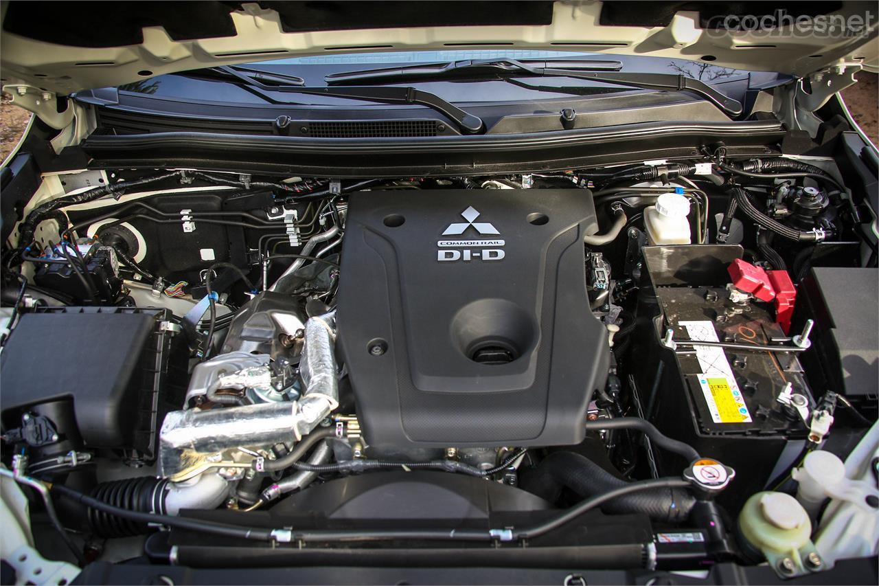 El motor turbodiésel 2.2 de 150 CV es el mismo que se monta en el Mitsubishi Eclipse Cross. 