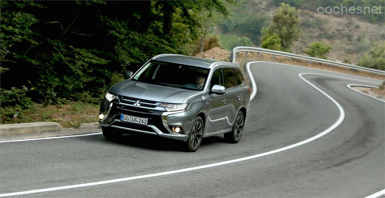 El Outlander diésel (PHEV en la foto) ofrece buen rendimiento para todo uso.