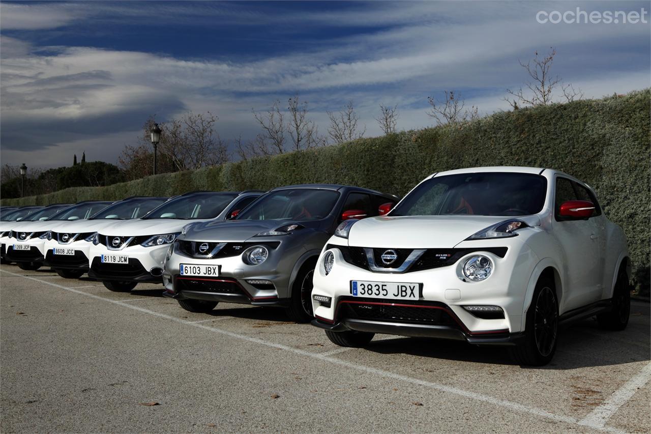 Probamos el Qashqai 1.6 DIG-T de 163 CV, el X-Trail 4x4 y el Juke Nismo RS.