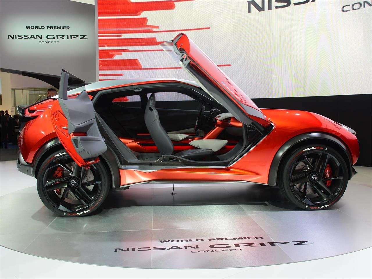 Todo es muy original en el Nissan Gripz Concept, incluyendo la apertura de sus puertas.