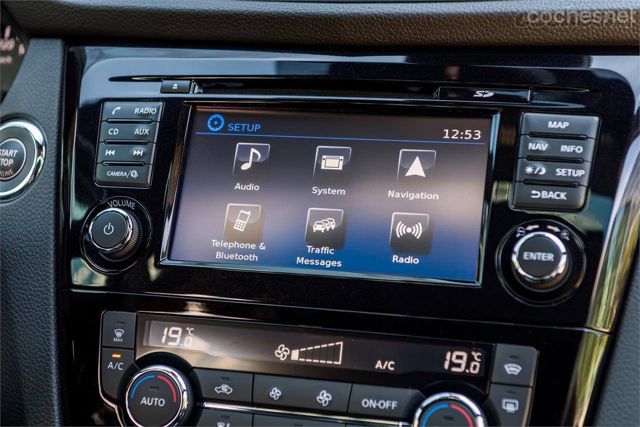 La interface del equipo Nissan Connect es nueva y facilita el uso de las diferentes funcionalidades del mismo.