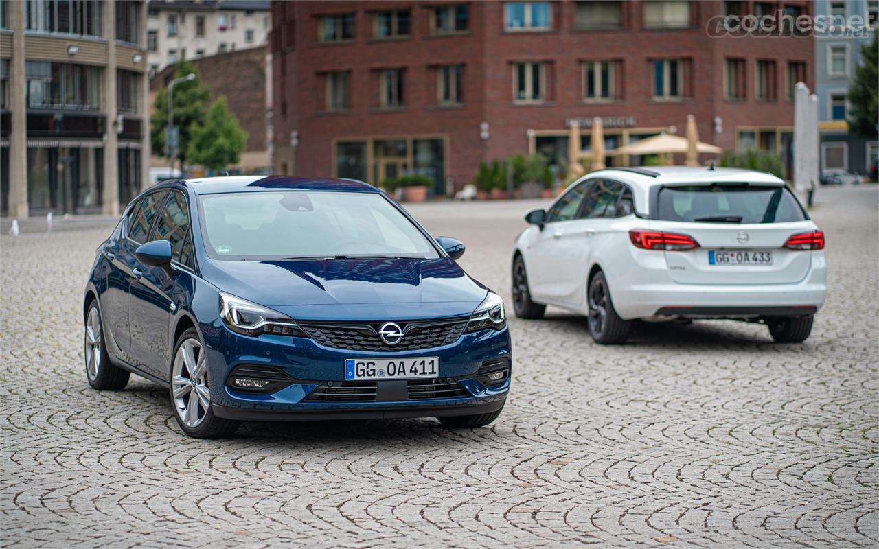 El Opel Astra 2019 mantiene las dos versiones de carrocería conocidas, que montan nuevos motores de 3 cilindros. 