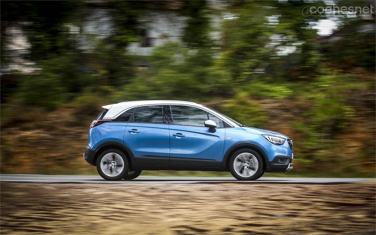 El Opel Crossland X puede pedirse con carrocería bitono, con el techo en color negro, gris, o blanco. 