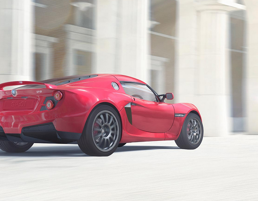 El Detroit Eléctric es básicamente un Lotus Elise a baterías. La versión más potente acelera de 0 a 100 km/h en 3,7 segundos. 