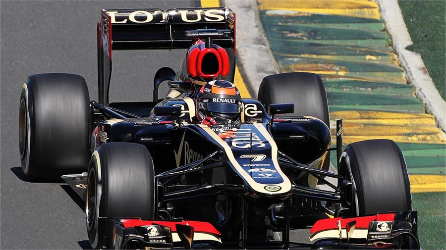 Kimi Raikkonen dio la última victoria a Lotus en la F1 al volante del E21 en el GP de Australia de 2013.