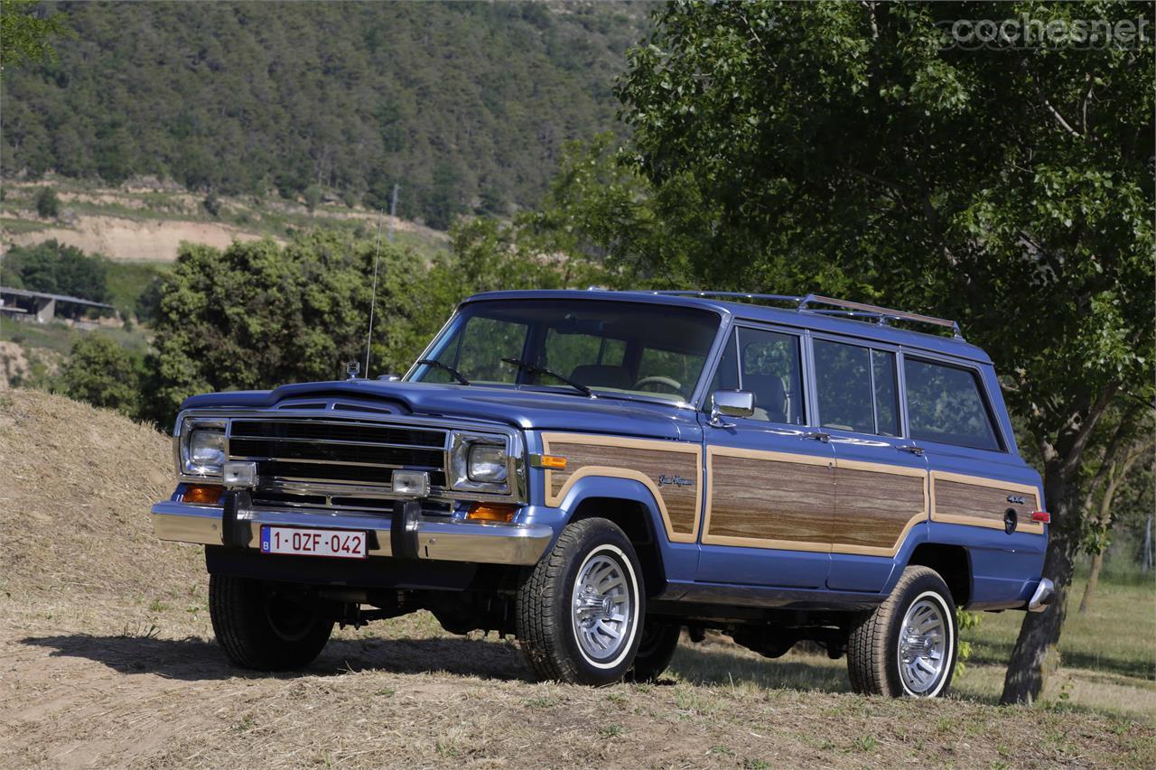 En la exposiciòn de clásicos las versiones Wagoneer fueron las más numerosas. Este fue el primer SUV con carrocería familiar comercializado por Jeep.