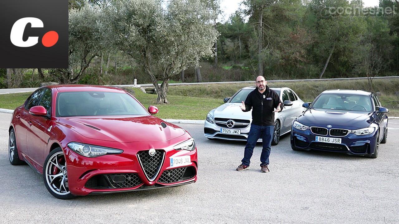 Comparativa: Alfa Giulia QV - BMW M3 - Mercedes C63 AMG: Duelo en la cumbre