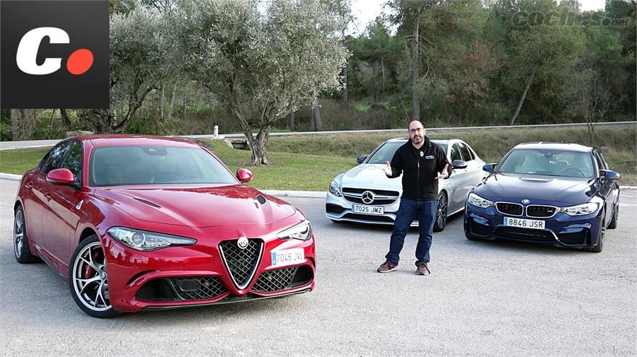 Comparativa: Alfa Giulia QV - BMW M3 - Mercedes C63 AMG: Duelo en la cumbre