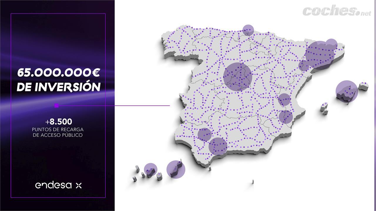 Endesa X instalará más de 100.000 puntos de recarga en España