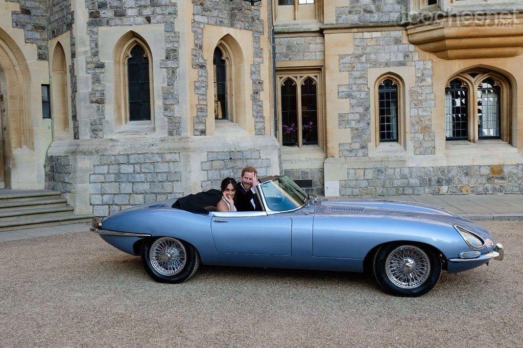 Harry y Meghan unieron tradición y modernidad con el Jaguar E Concept Zero