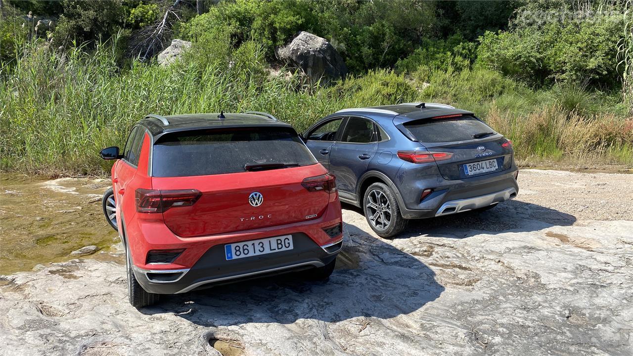 El Kia XCeed 1.6 T-GDI vs Volkswagen T-Roc 2.0 TSI ofrecen potencia y versatilidad, aunque ambos pecan de un consumo medio bastante alto.