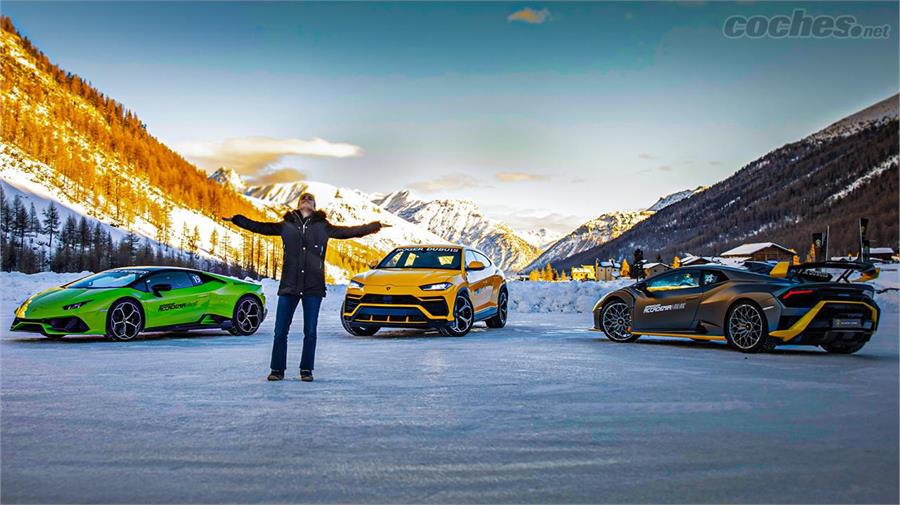 Lamborghini Accademia Neve: ¿Cómo es ir con Huracán STO de lado?