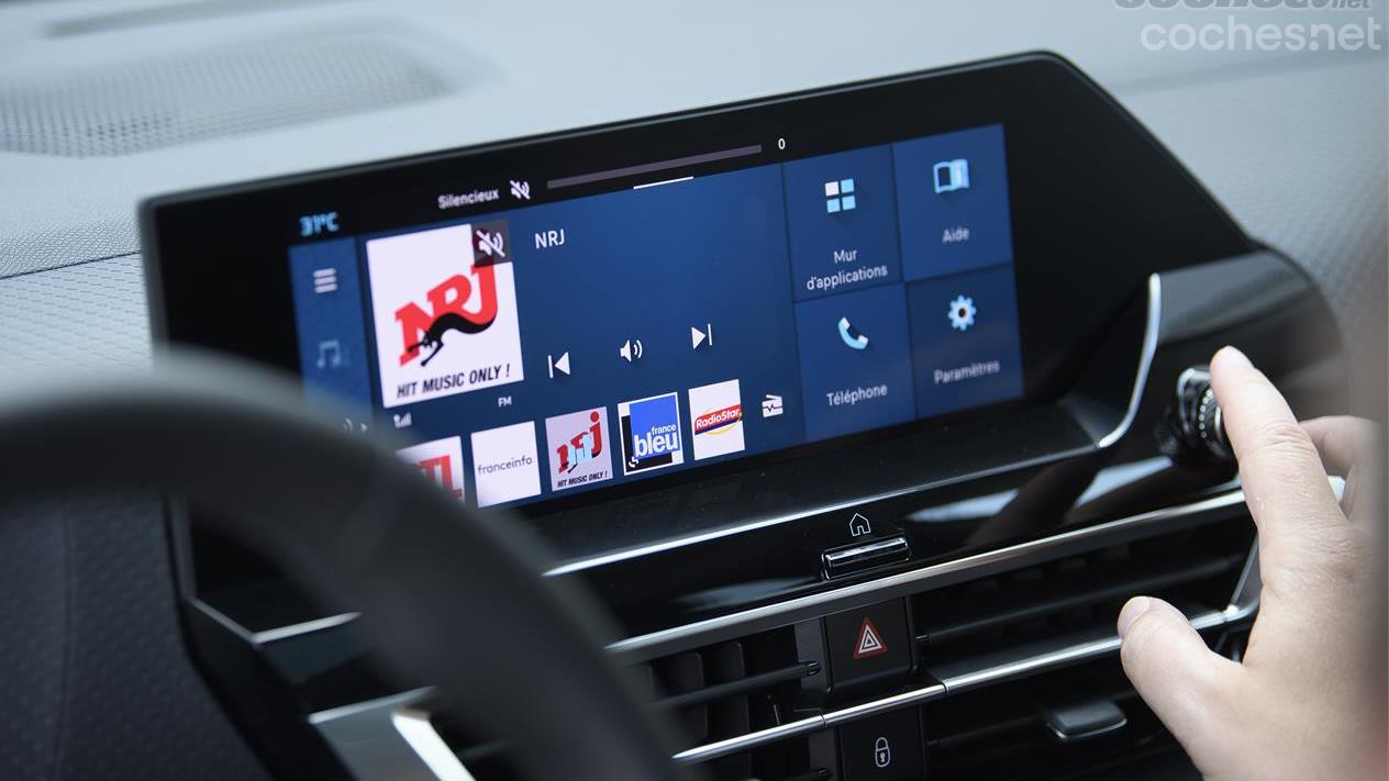 Citroën's My Drive infotainment screen is poorly integrated, but well placed. 