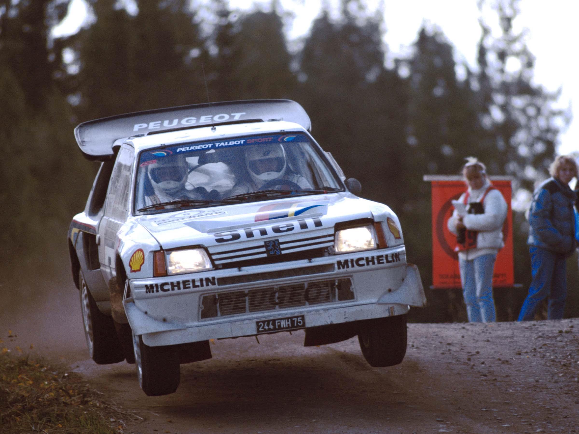 Peugeot 205 T16 ganador del Mundial de Rally en las temporadas 1985 y 1986.