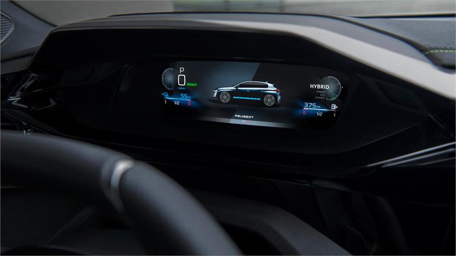 La instrumentación digital es en 3D como la del Peugeot 208 y permite configurar las informaciones situándolas en primer término o en el fondo.