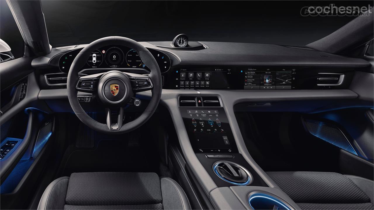 Primeras imágenes del interior del Porsche Taycan