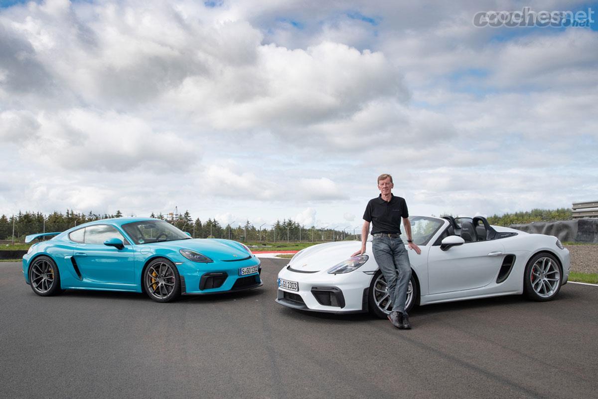 Walter Röhrl estuvo presente durante la presentación del Porsche 718 Cayman GT4 y 718 Spyder.