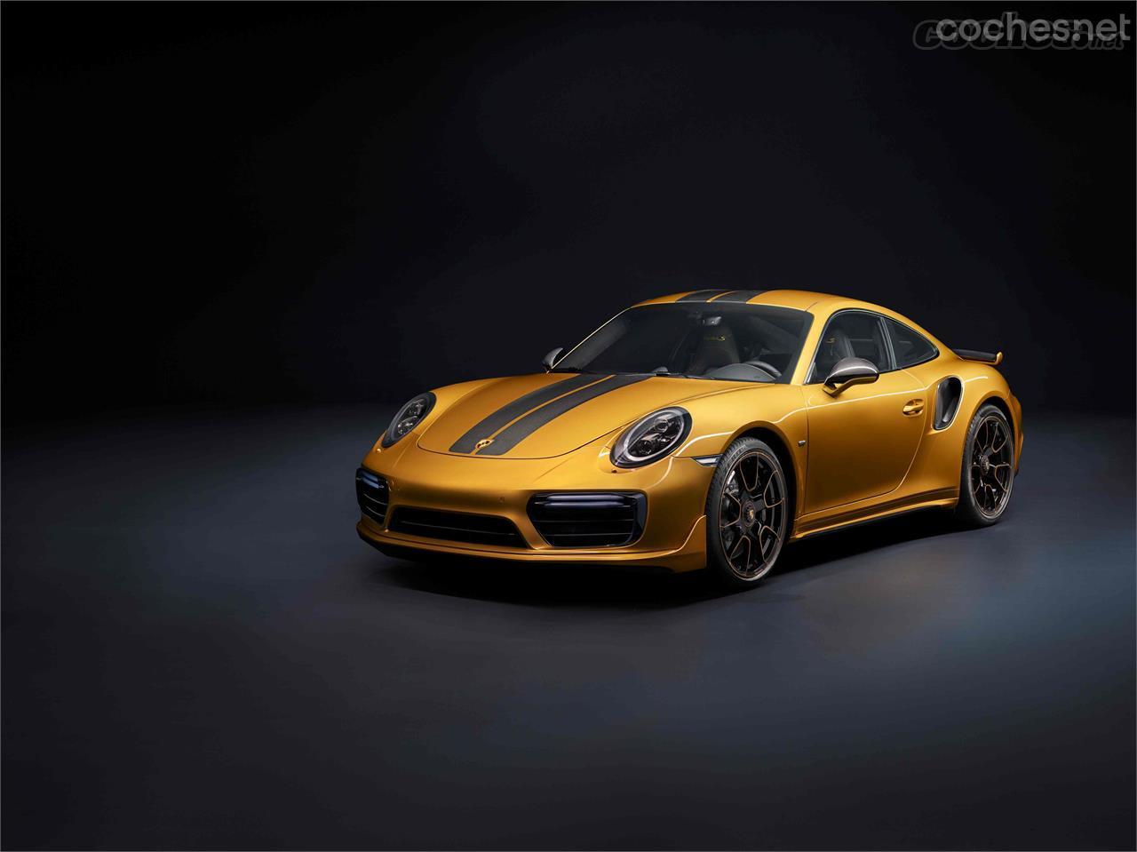 Ya lo dicen que para gustos colores. Una de las ventajas de un 911 Turbo S es que se trata de un superdeportivo relativamente discreto. En este color dorado ya no lo es tanto.