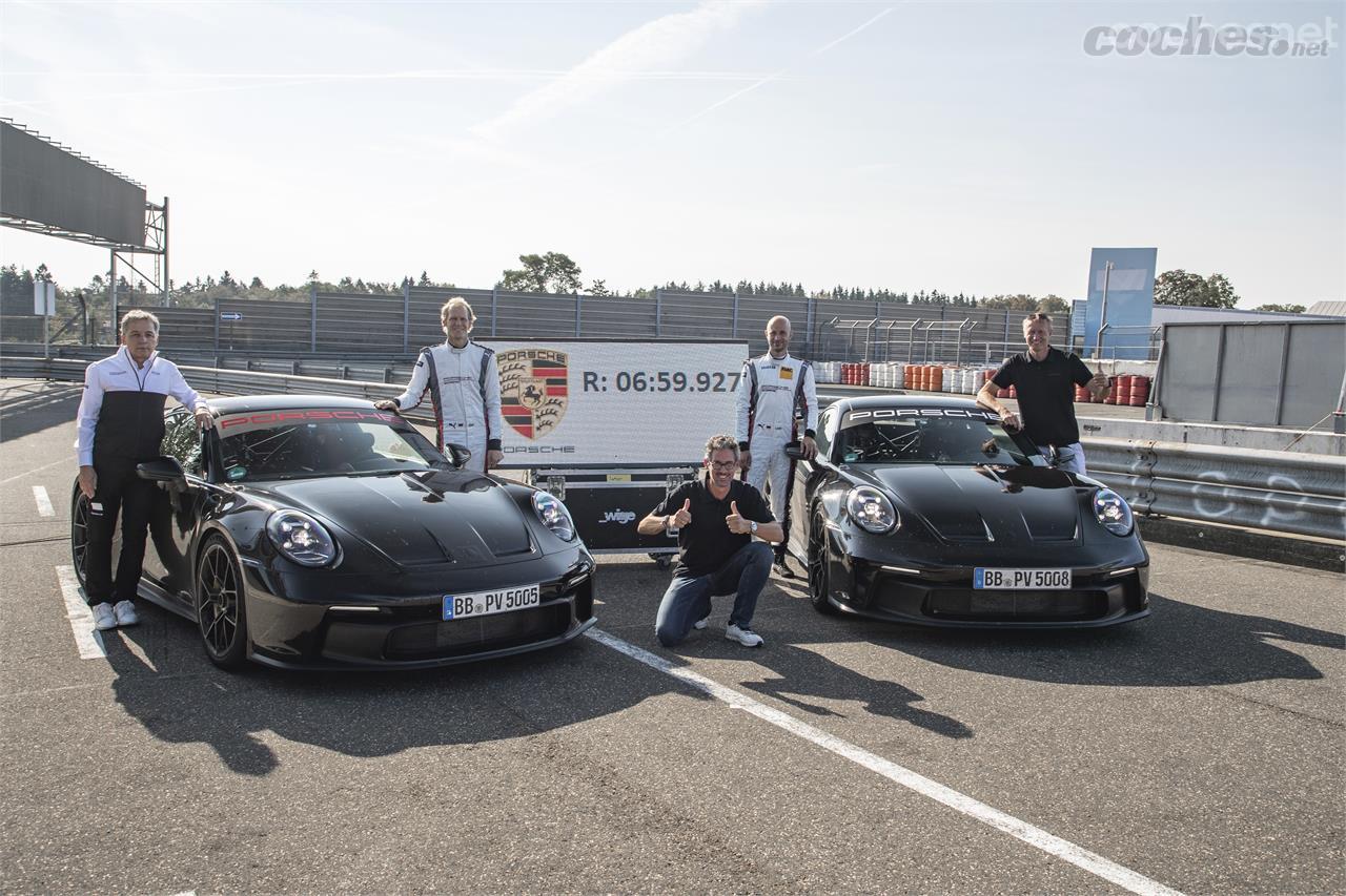 Los primeros prototipos del Porsche 911 GT3 ha batido el récord de vuelta al circuito de Nürburgring que marcó el anterior GT3, ya de por sí muy eficaz. 