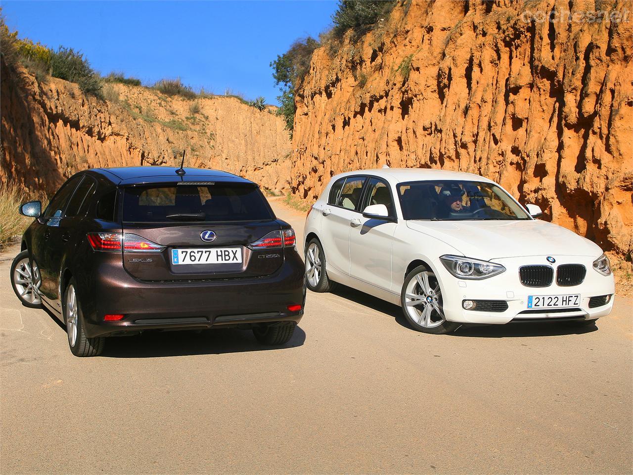 Comparativa BMW Serie 118d contra Lexus CT 200h Plus