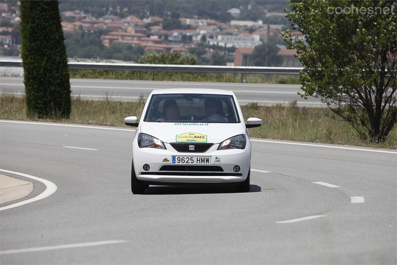 Este es el Seat Mii que, según los comisarios, gastó sólo 2,59 litros en 170 kilómetros.