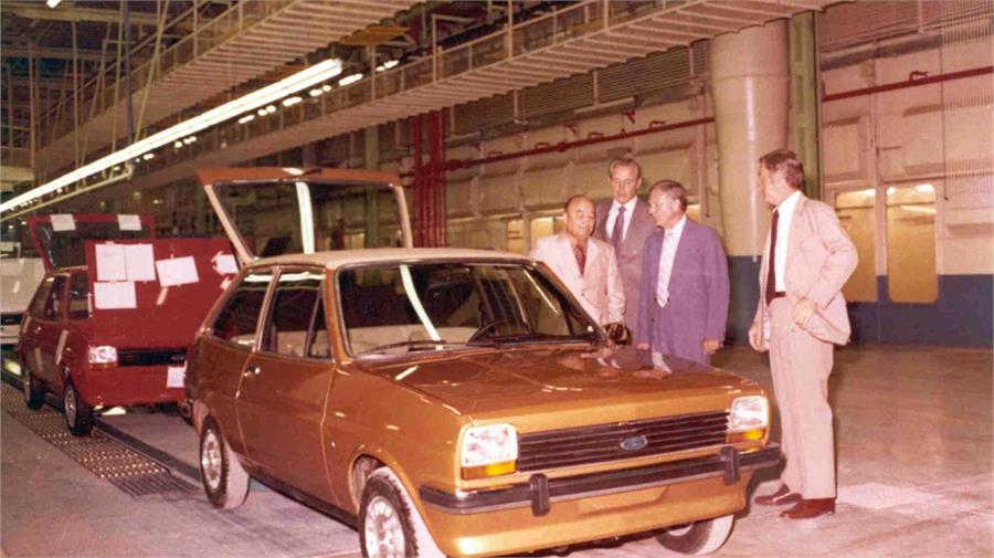 El primer Ford fabricado en Valencia salió de la línea de montaje en octubre de 1976, se trataba del utilitario Fiesta.
