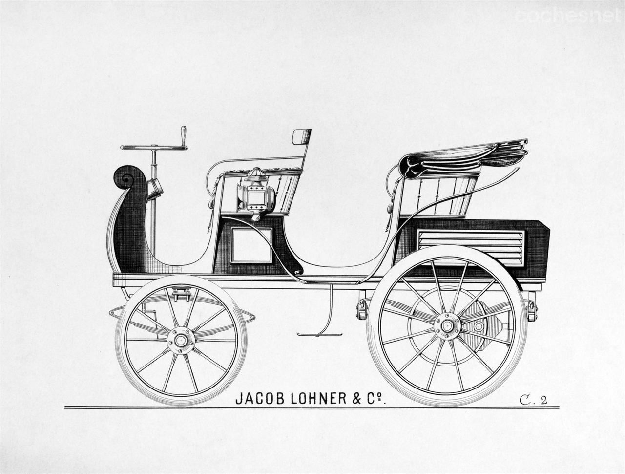 Este es el primer diseño firmado por Ferdinand Porsche, data de 1898, 50 años antes de la fundación de la firma de automóviles deportivos que lleva su apellido.