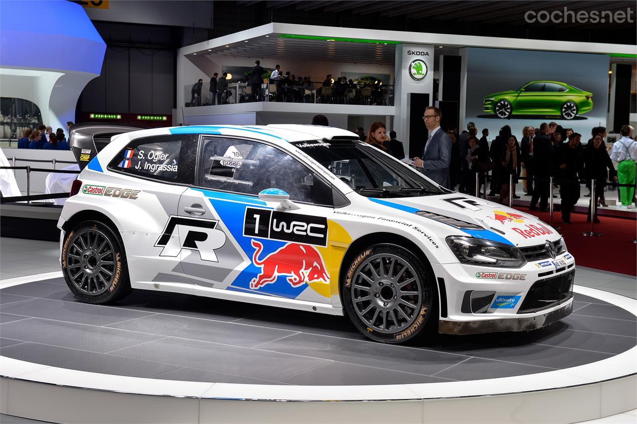 Volkswagen expuso el Polo R WRC con el que el francés Sébastien Ogier ganó el Campeonato del Mundo WRC en 2013.