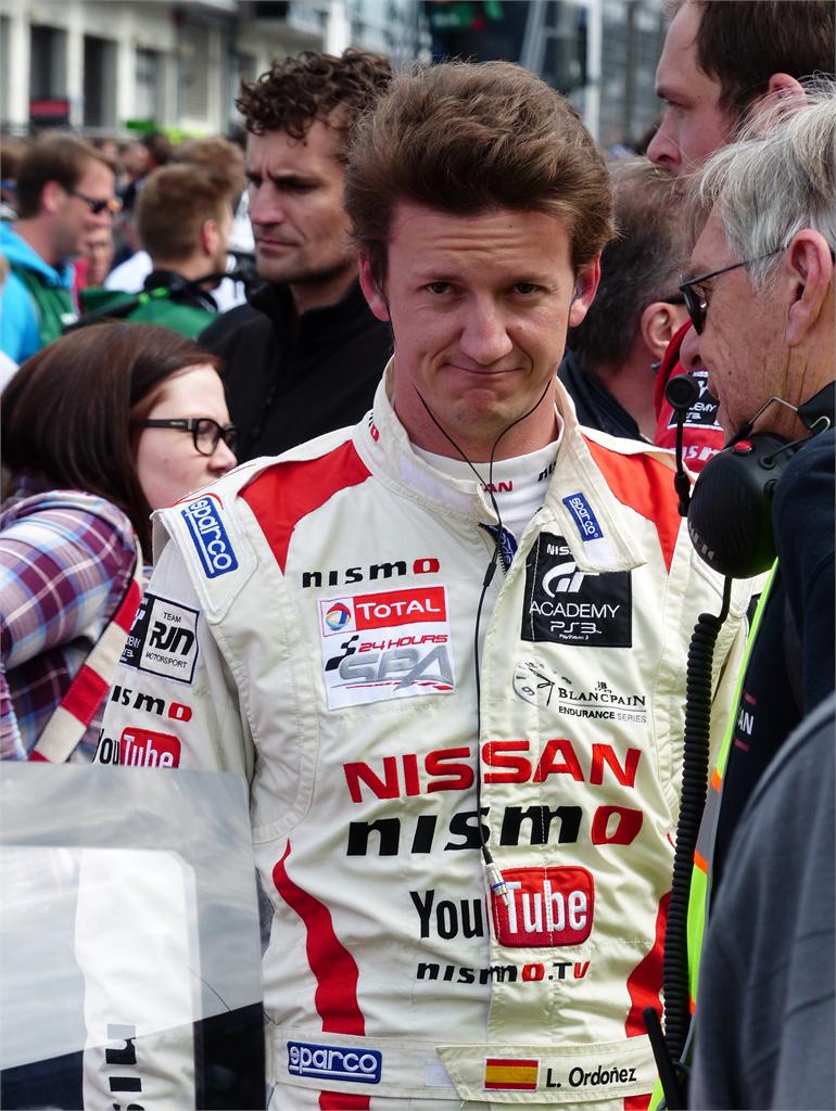 Lucas Ordoñez, piloto español del equipo Nissan GT Academy.