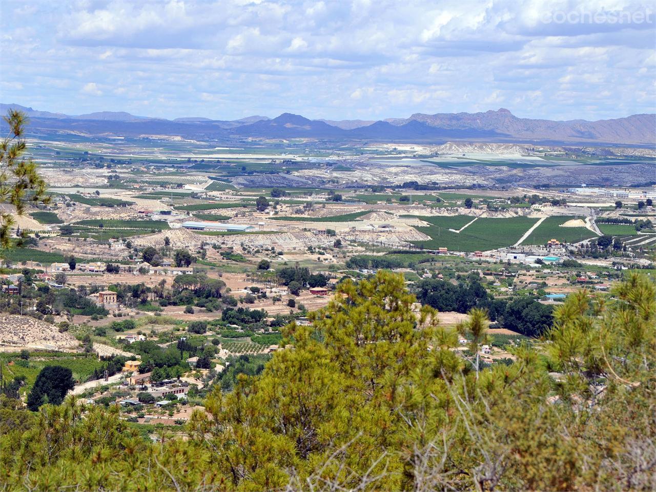 El valle sobre el que se asiente Cieza