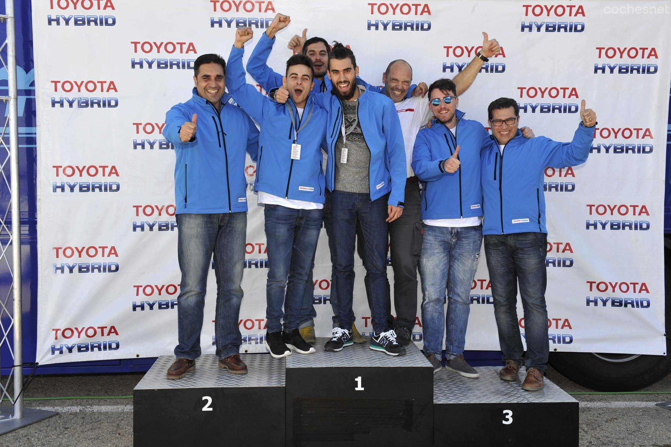 Ganadores de la segunda edición de las 24 horas híbridas de Toyota.