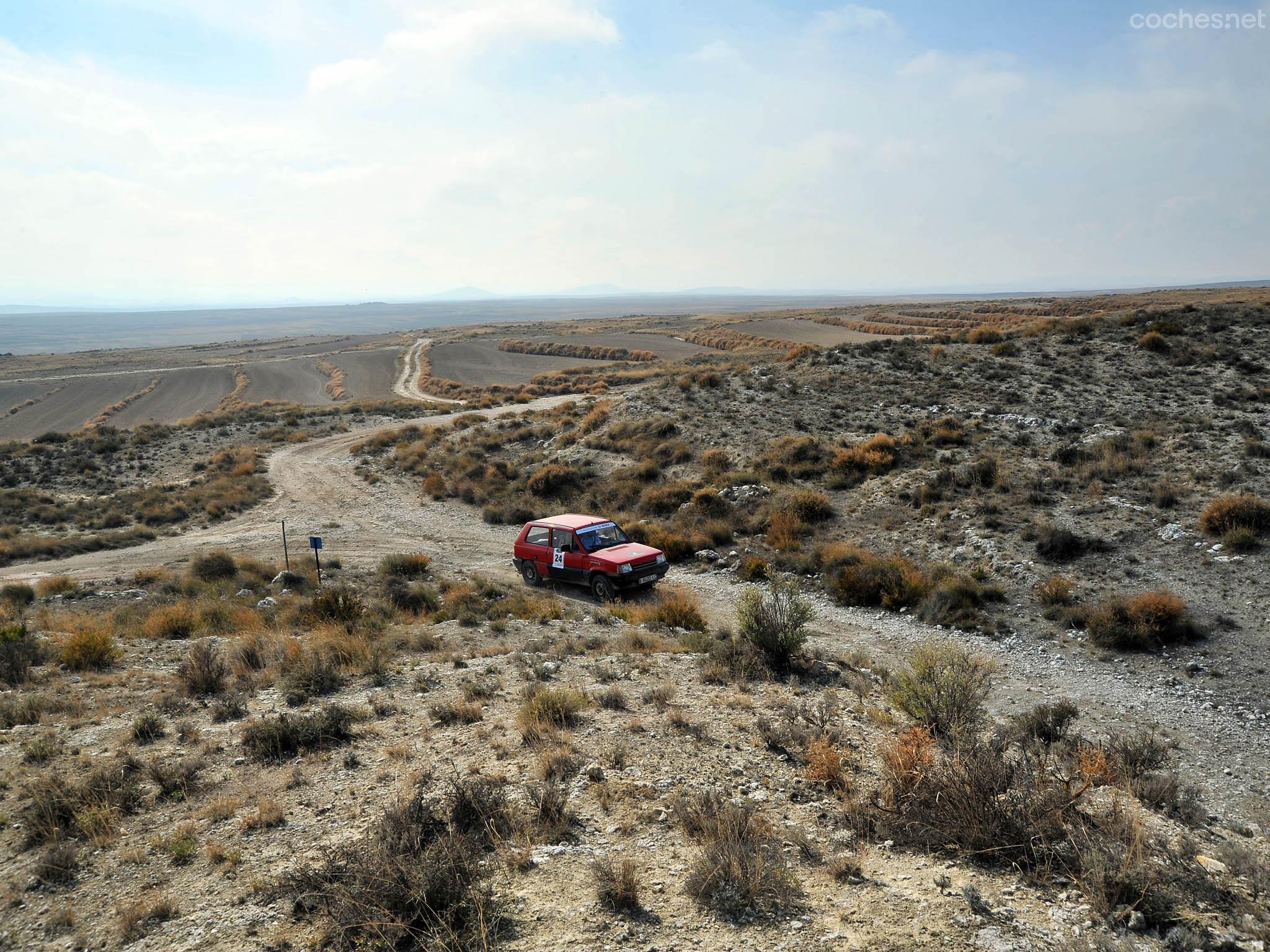 Las pistas del desierto de Los Monegros, creí que me encontraba en el Plateau de Rekkam