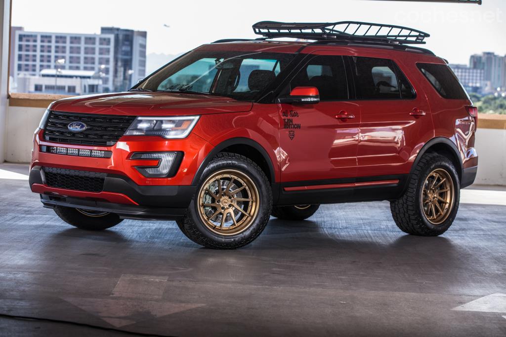 Las preparaciones sobre el Ford Explorer son unas de las muchas que se presentan en el SEMA Show de Las Vegas. Esta corresponde a Allstar Performance. 