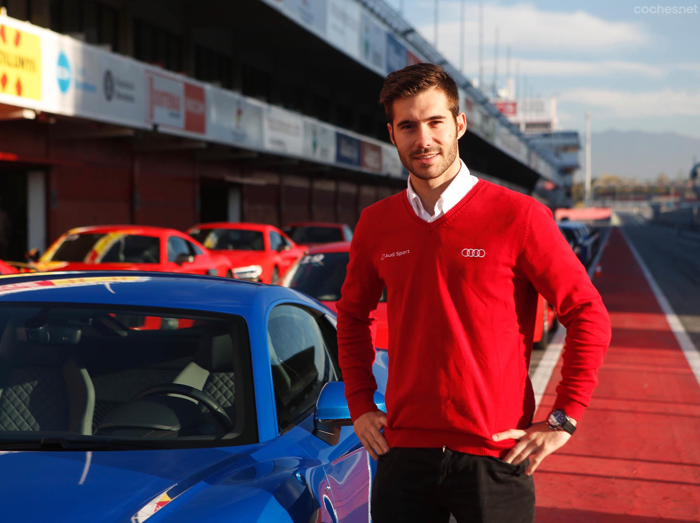 El primer español en ganar una carrera en el DTM, Miguel Molina, estuvo con nosotros en todo momento y pudimos hacer un copilotaje con él en un R8 plus.